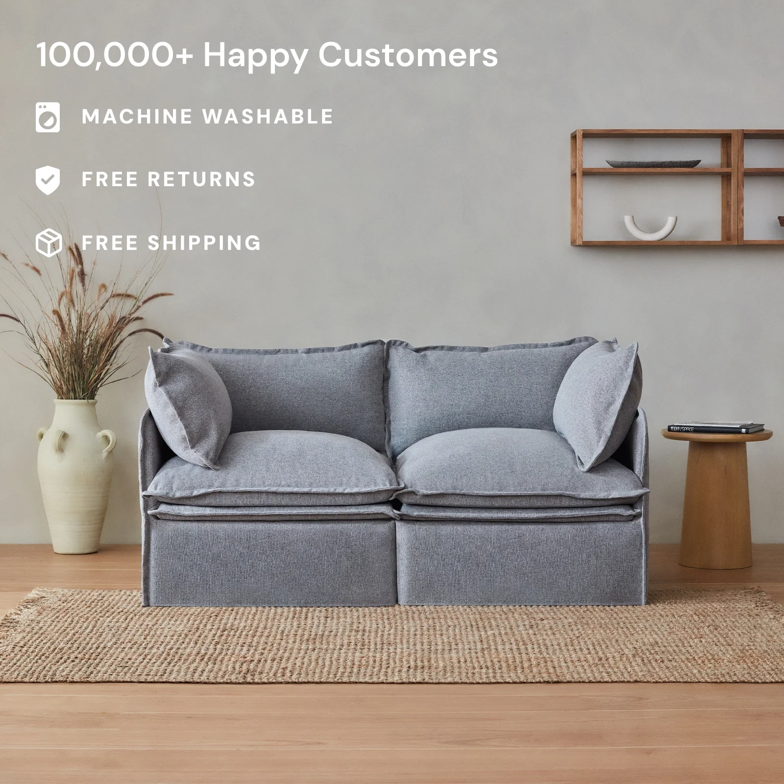 Elevate Comfort Layer for 4-Seater Corner Sectional in Rust - Image 2