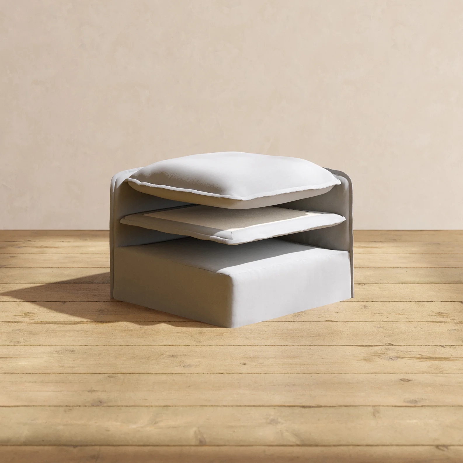 Elevate Comfort Layer for 5-Seater Corner Sectional + Ottoman in Pumice