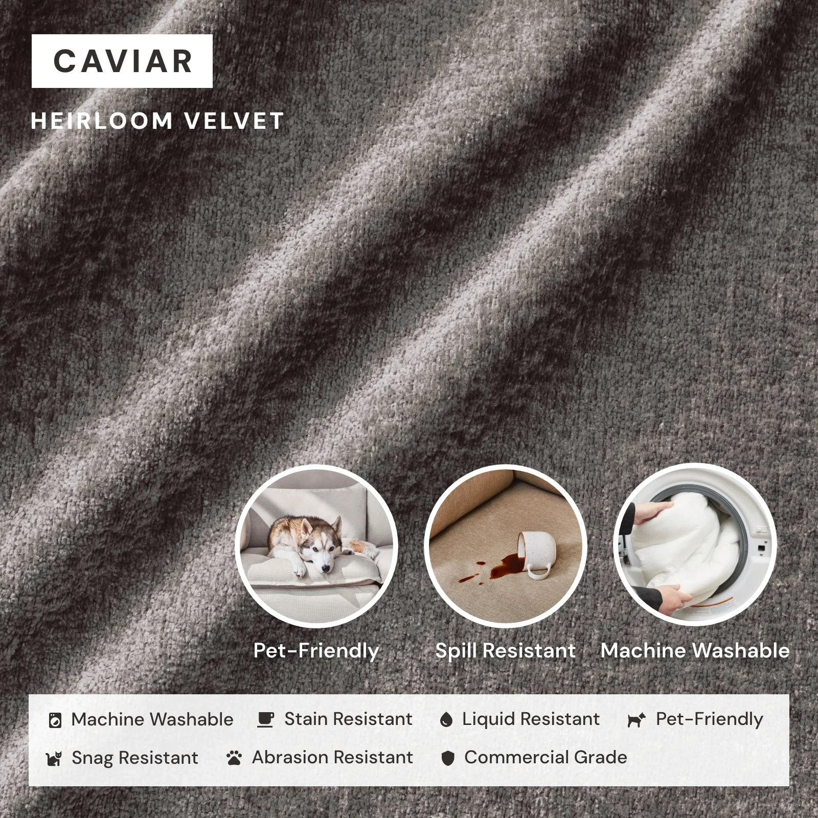 Elevate Comfort Layer for Armless Chair in Caviar - Image 6