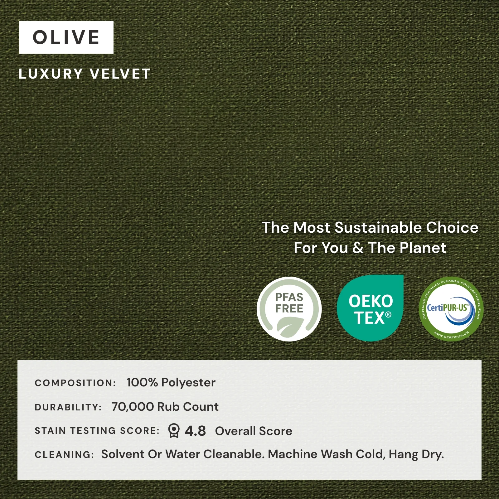 Elevate Comfort Layer Set for 3-Seater Sectional | Luxury Velvet in Olive - Image 7