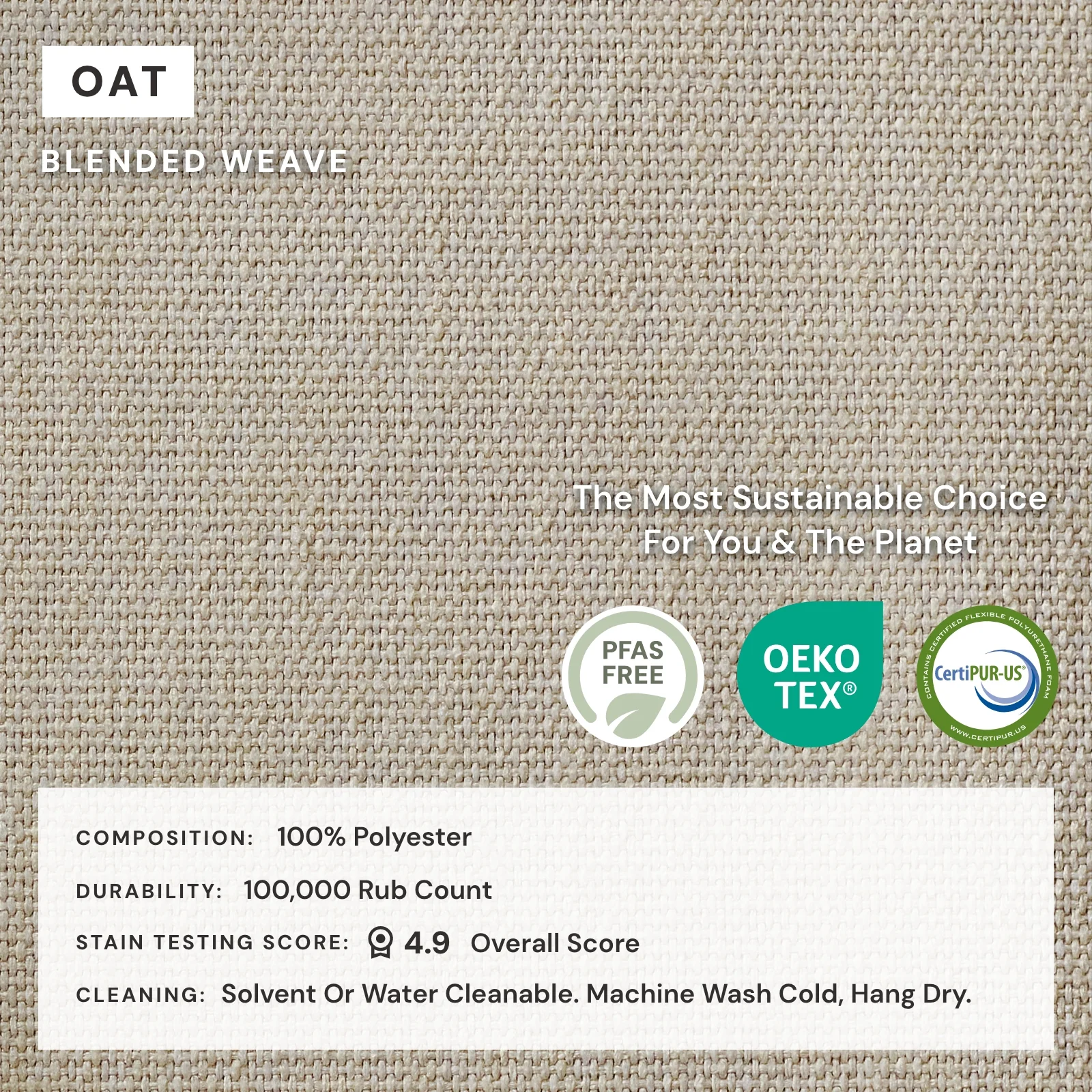 Elevate Comfort Layer Set for Modular Unit | Blended Weave in Oat - Image 7