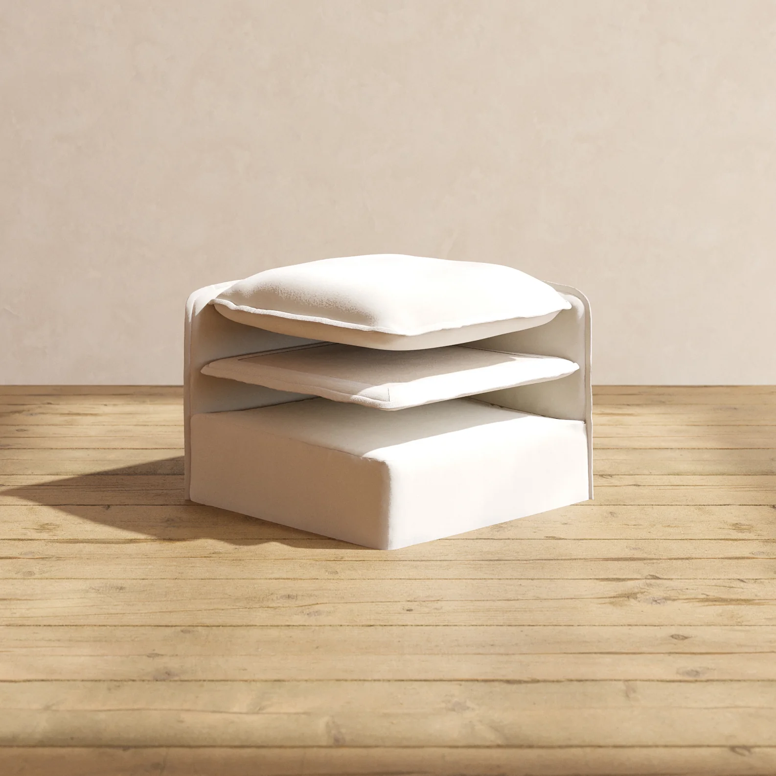 Elevate Comfort Layer Set for Ottoman | Blended Weave in Flour