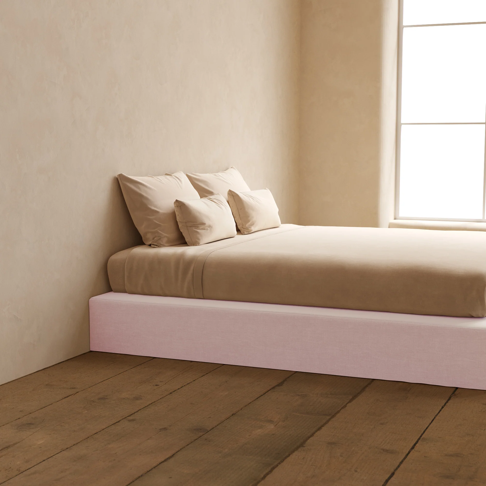 King Upholstered Platform Bed | Mod Velvet in Coco - Image 7