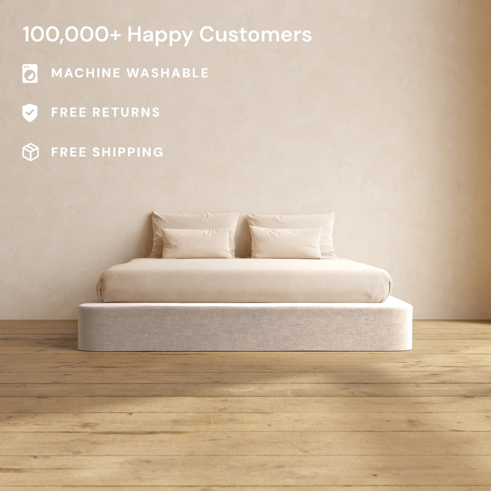 King Upholstered Platform Bed | Mod Velvet in Mist - Image 2