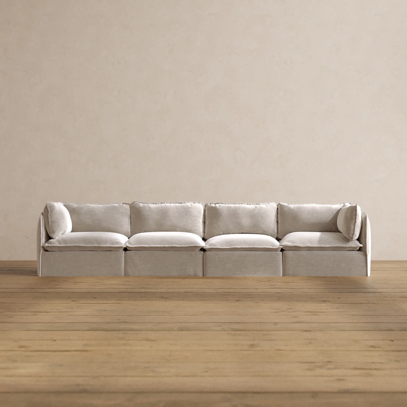 Modular Washable 4-Seater in Mist | Memorix+ Seat | Contour Pillow
