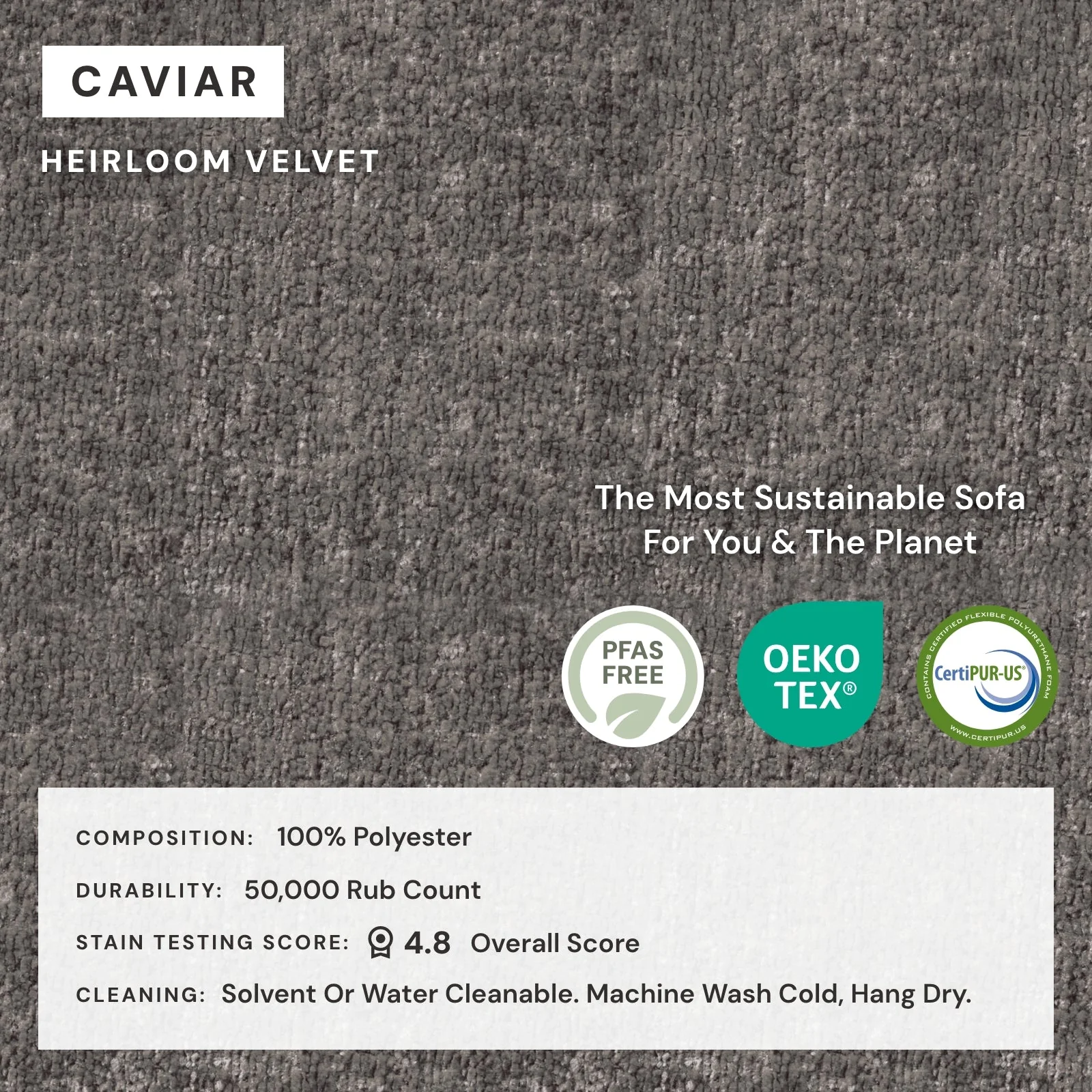 Modular Washable 8-Seater U-Sectional in Caviar | Deluxe+ Seat | Cloud Pillow - Image 4