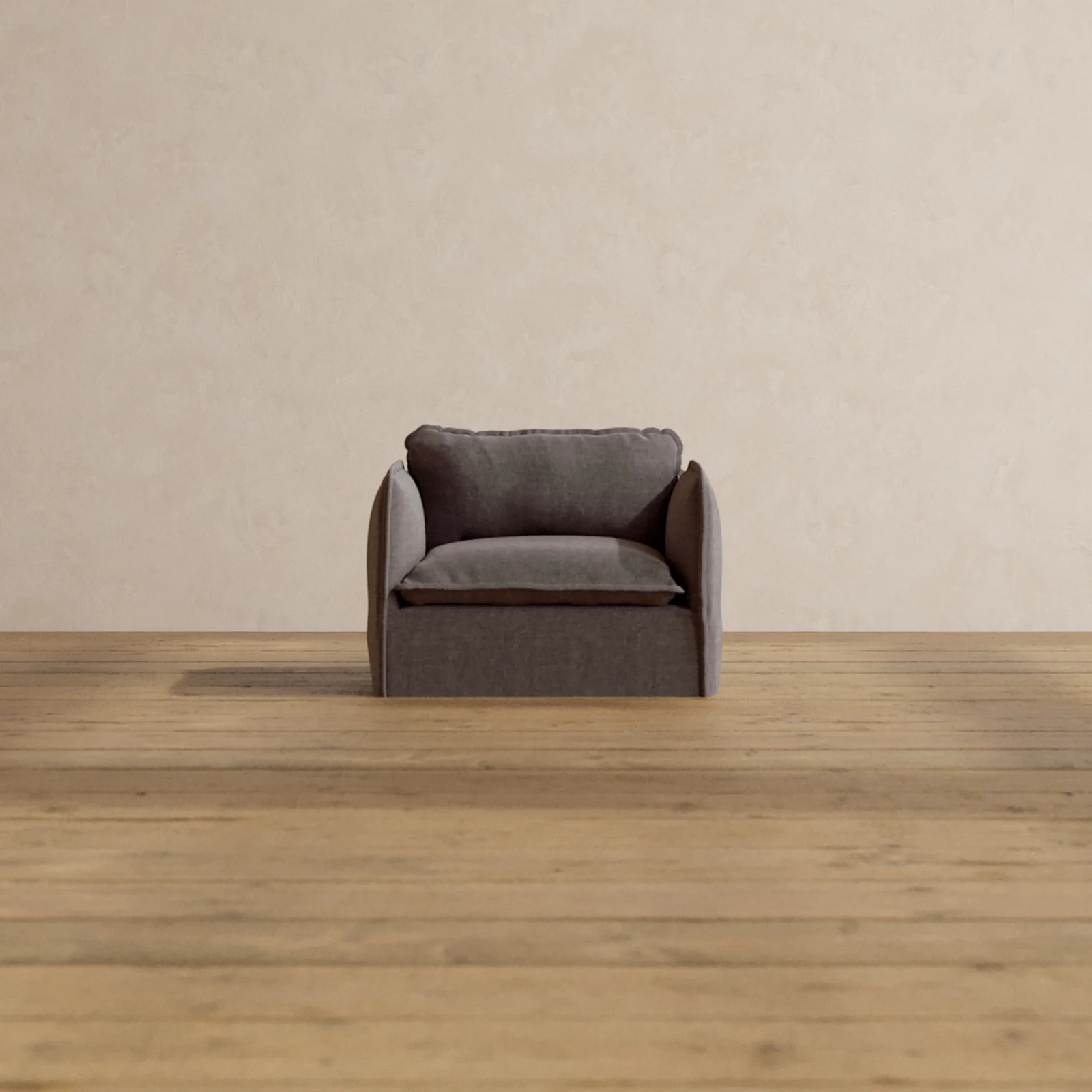 Modular Washable Armchair in Caviar | Memorix+ Seat | Contour Pillow