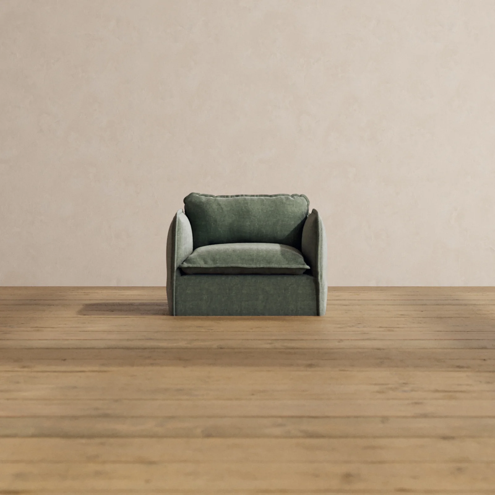 Modular Washable Armchair in Willow | Deluxe+ Seat | Cloud Pillow