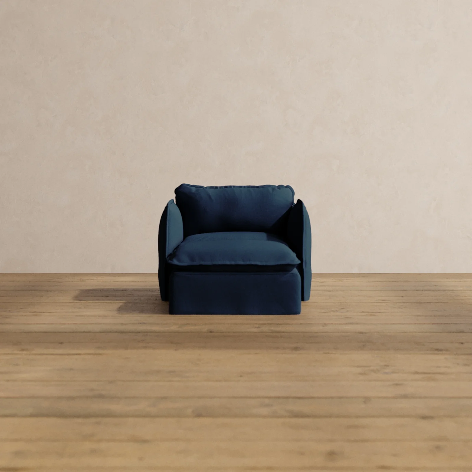 Modular Washable Chaise Armchair in Sumi | Memorix+ Seat | Contour Pillow