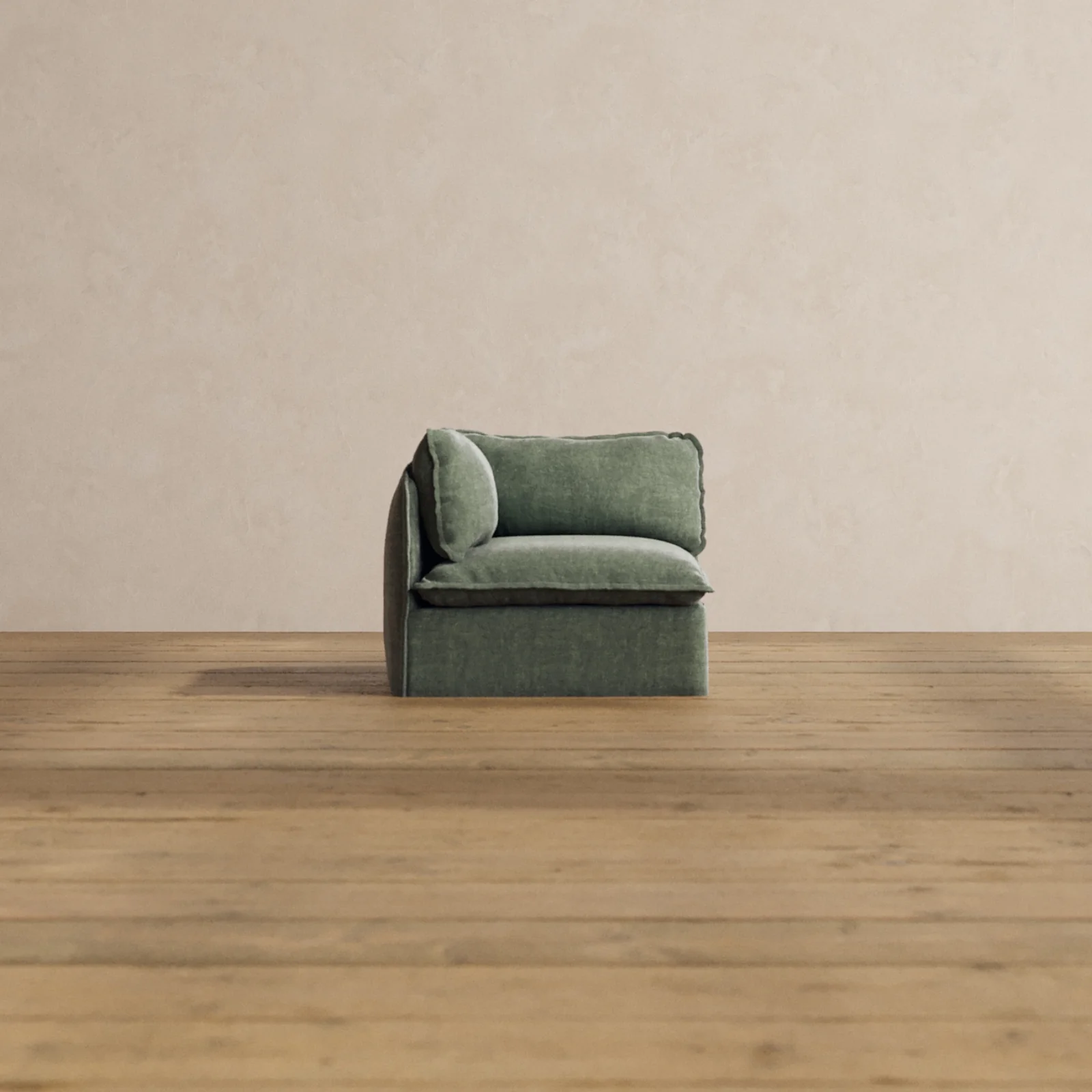Modular Washable Corner Chair in Willow | Deluxe+ Seat | Cloud Pillow