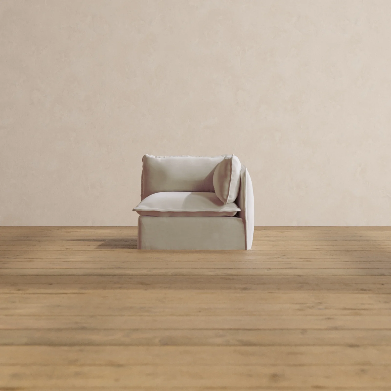 Modular Washable End Chair - Right in Coco | Deluxe+ Seat | Cloud Pillow