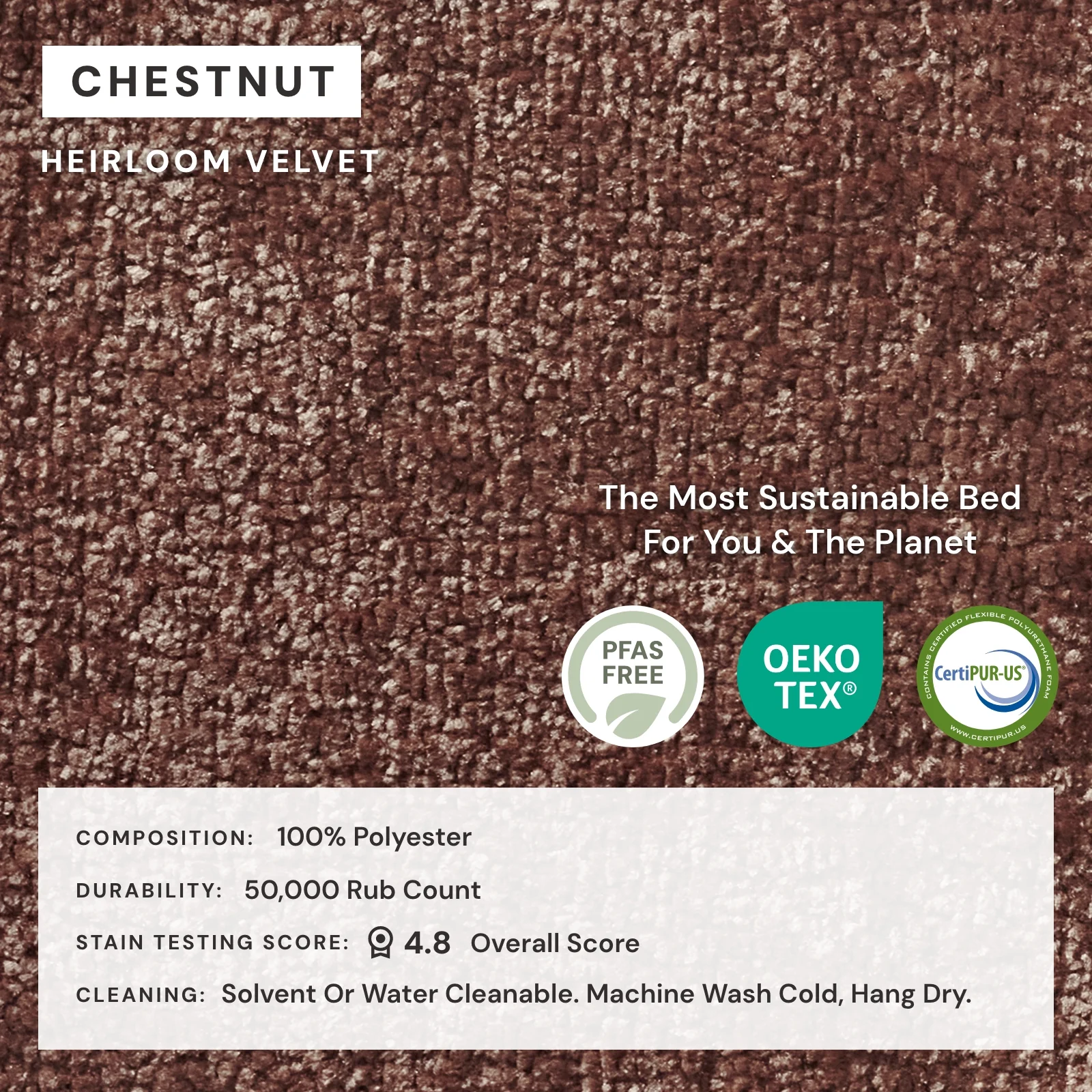 Queen Upholstered Platform Bed | Heirloom Velvet in Chestnut - Image 4