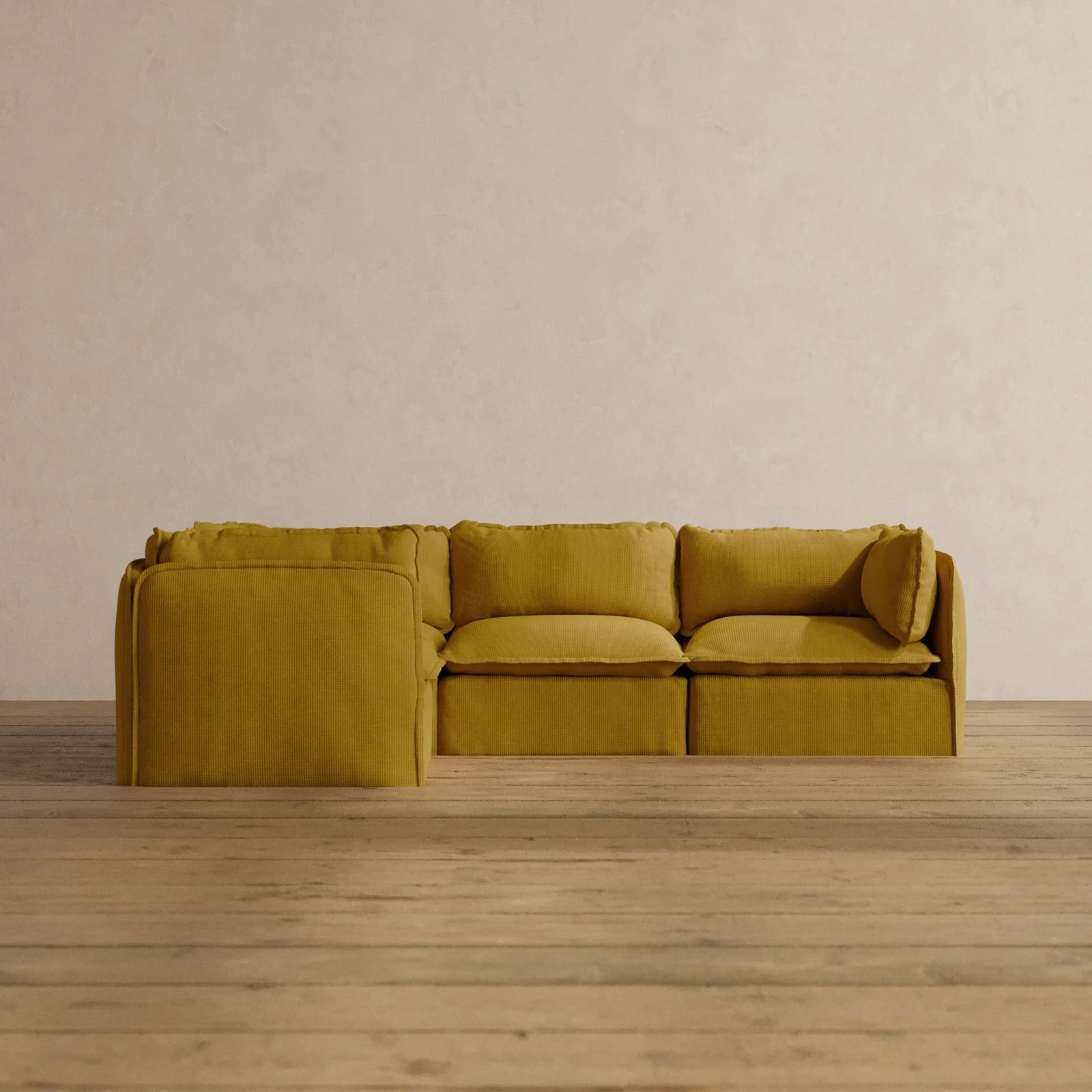 Slipcover Only - Modular Washable 4-Seater Corner Sectional in Kiiro