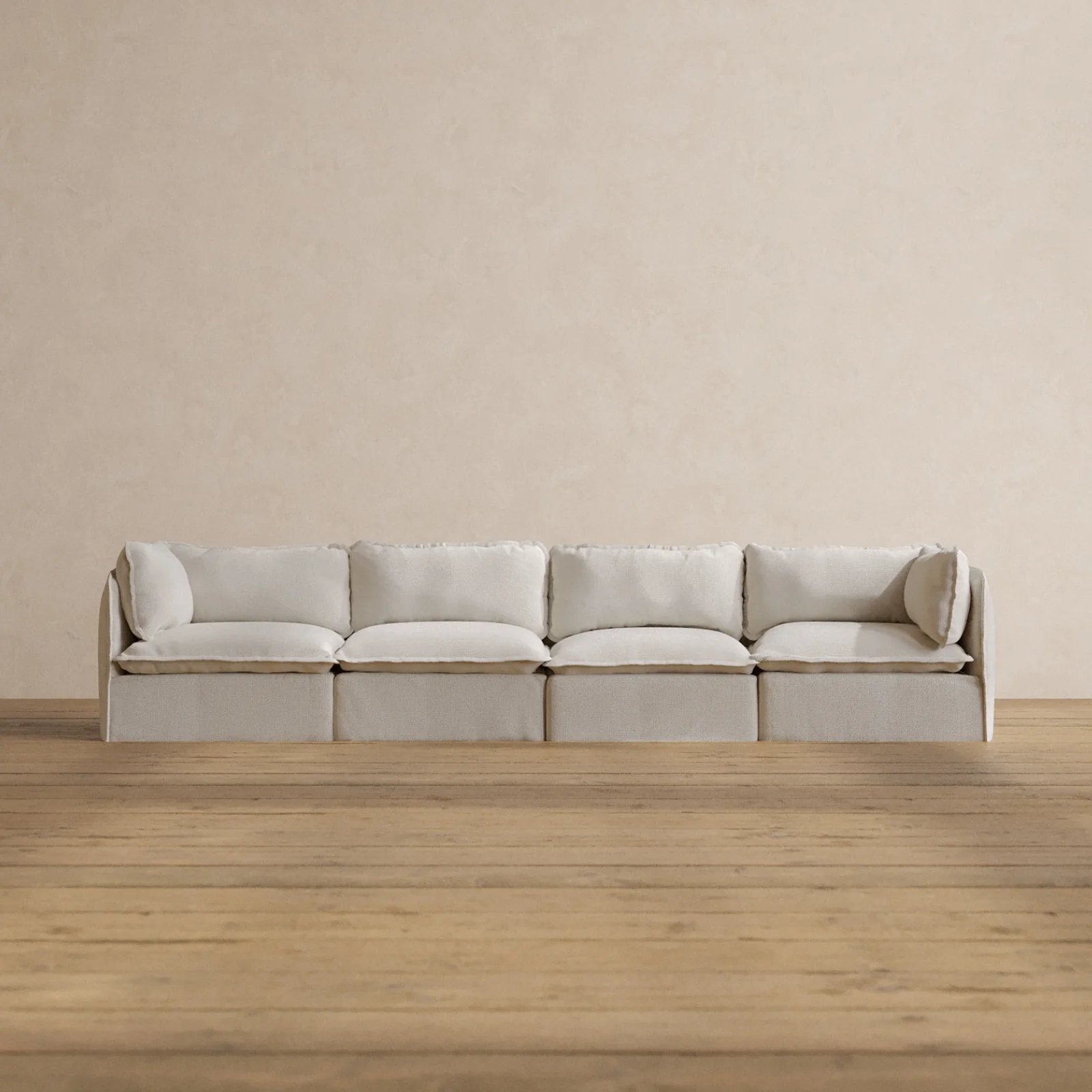 Slipcover Only - Modular Washable 4-Seater in Powder
