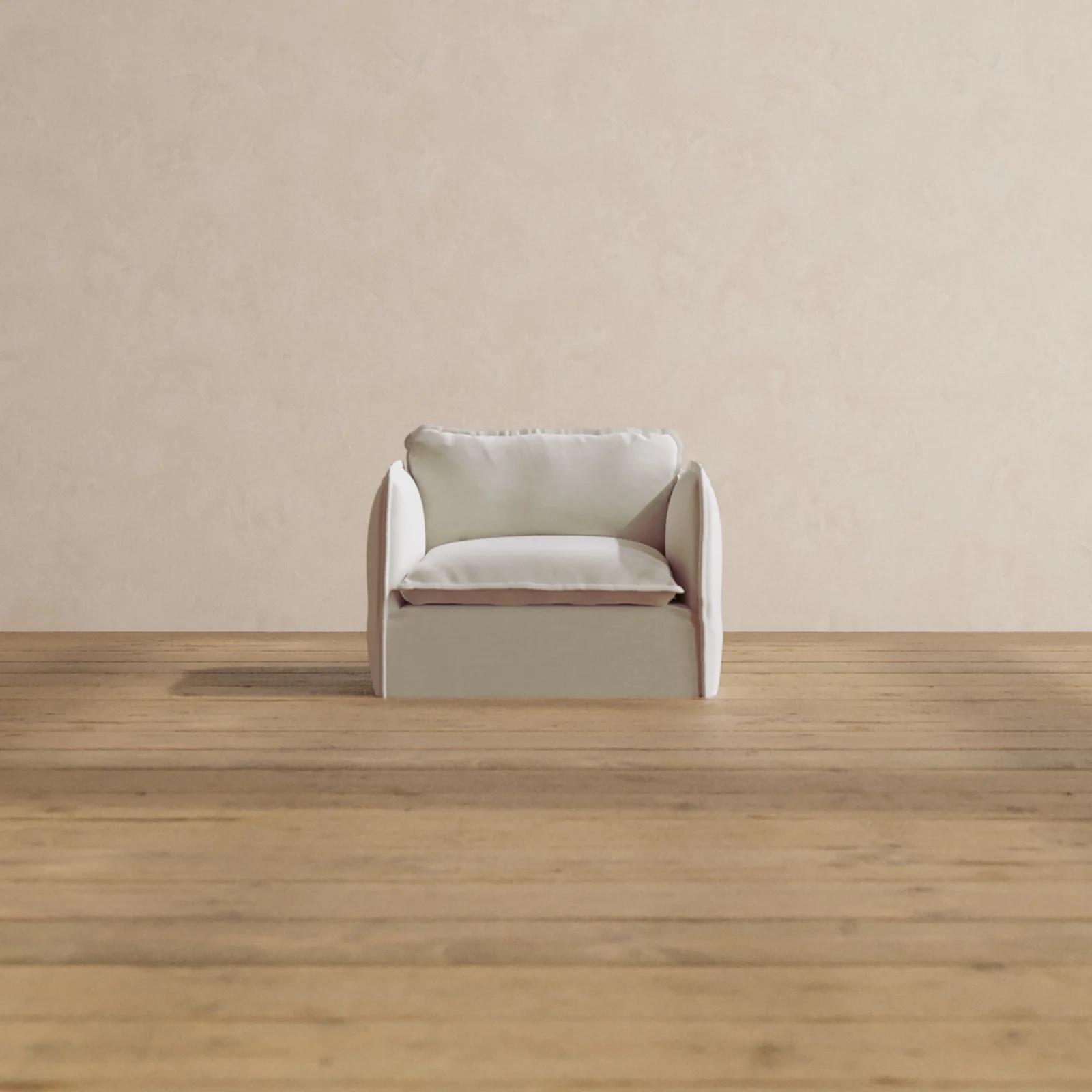 Slipcover Only - Modular Washable Armchair in Coco