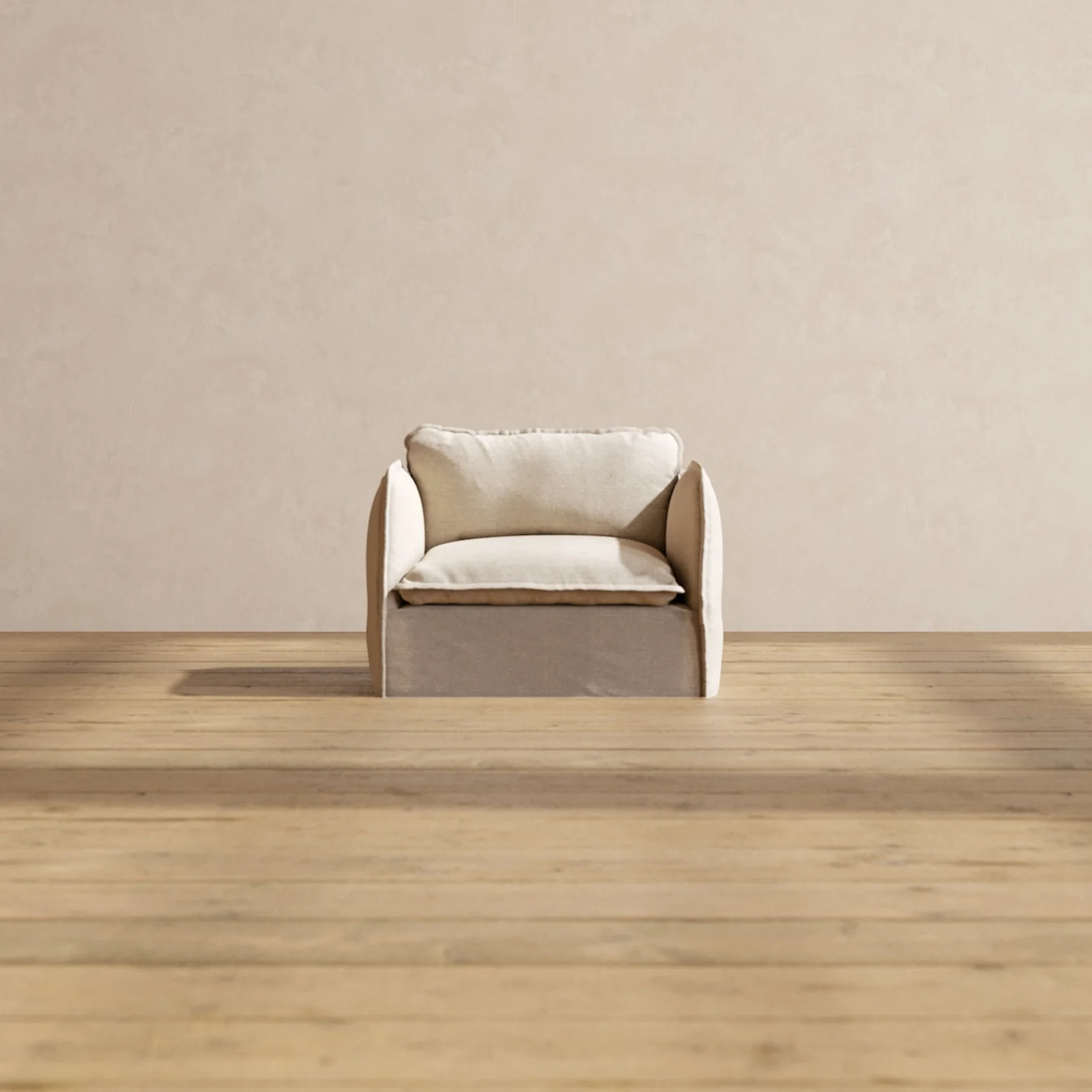 Slipcover Only - Modular Washable Armchair in Oat