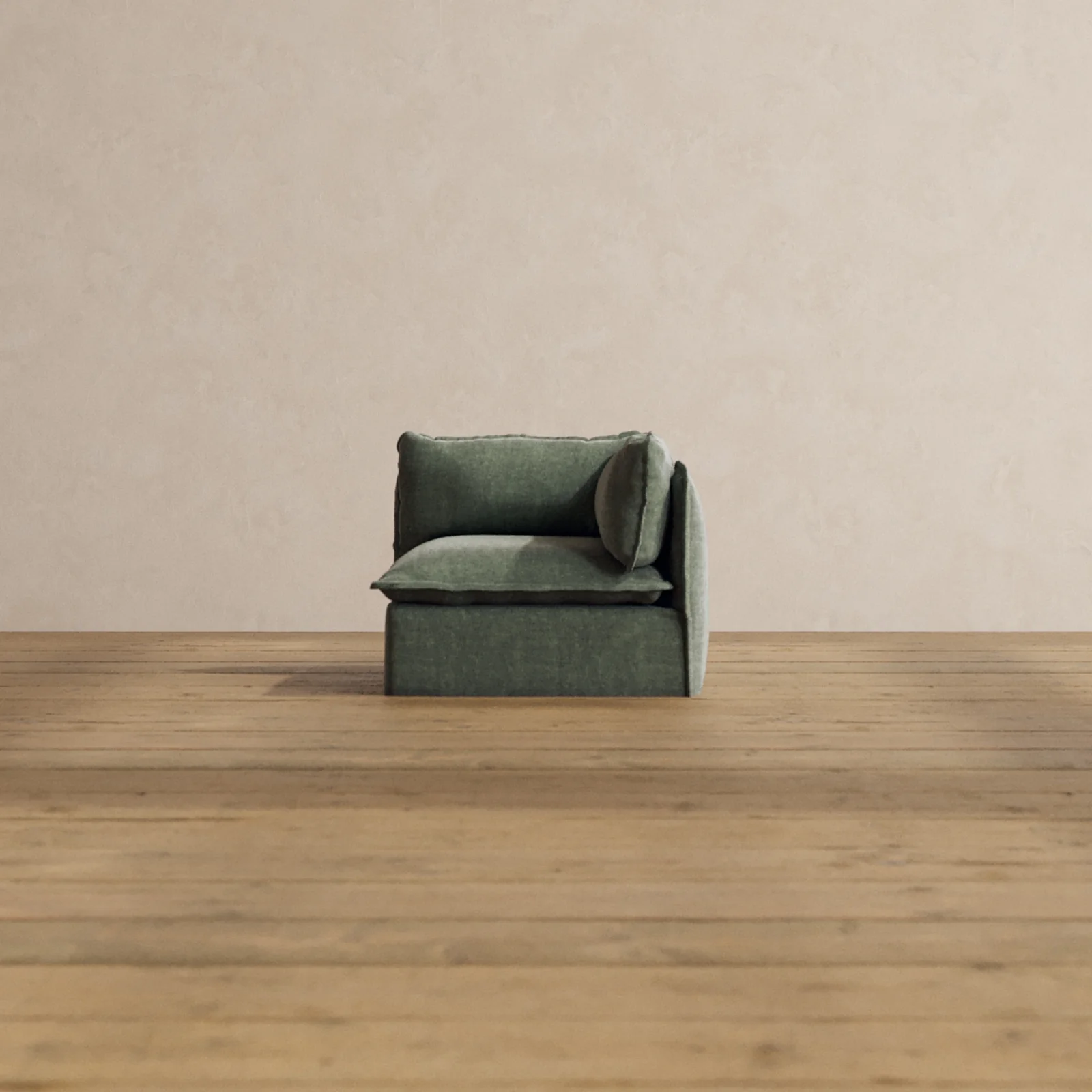 Slipcover Only - Modular Washable End Chair - Right in Willow