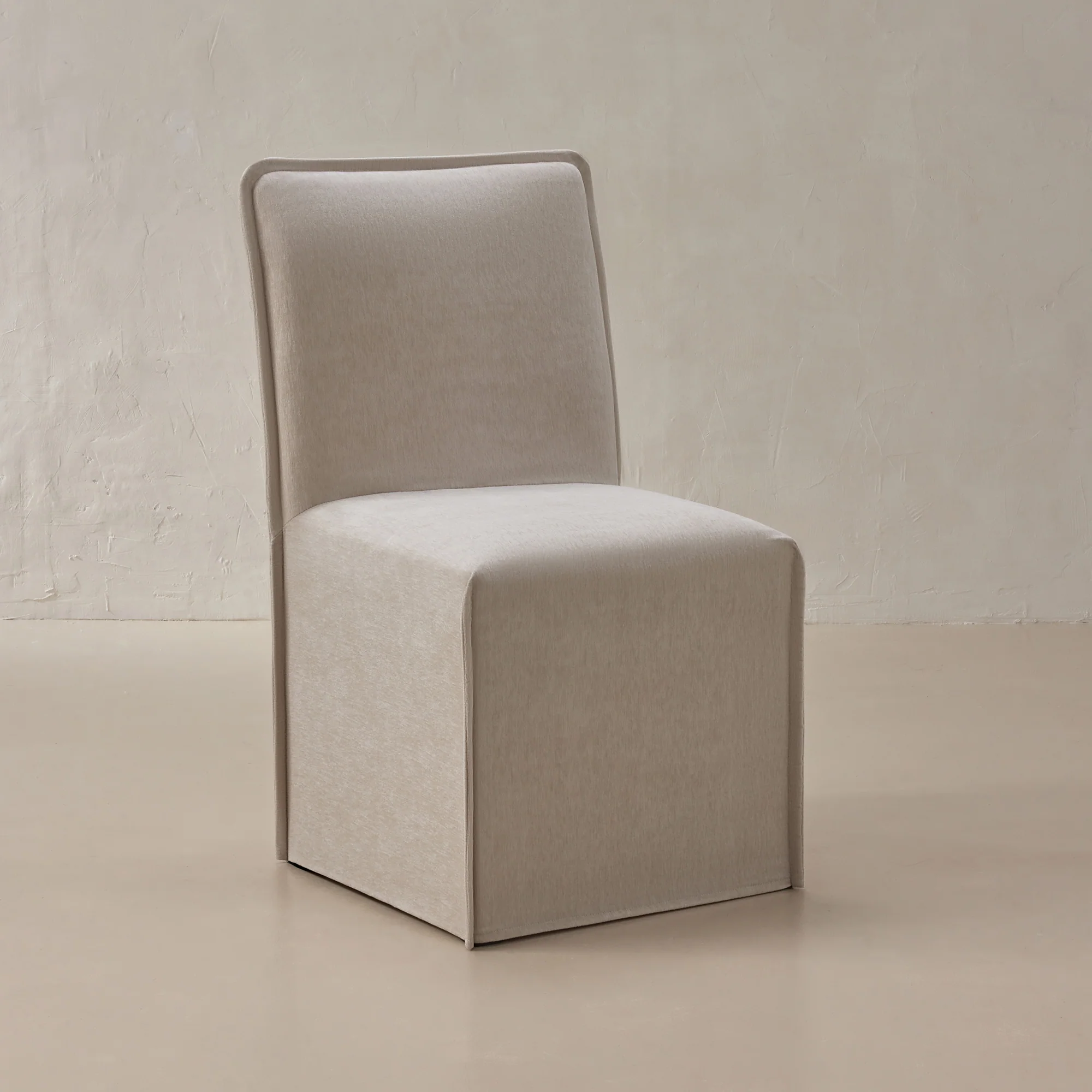 Slipcover Only - Washable Upholstered Dining Chair | 19” Back Height in Mist