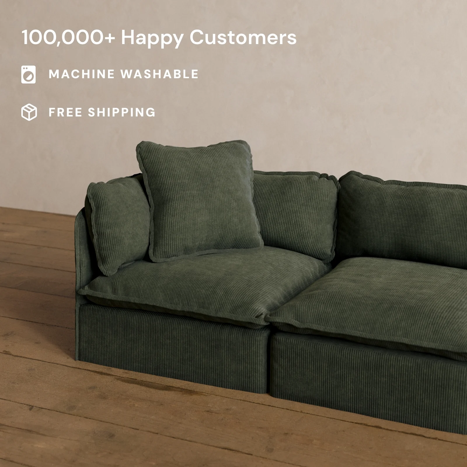 Square Performance Accent Pillow 22 x 22 in Olivine - Image 2