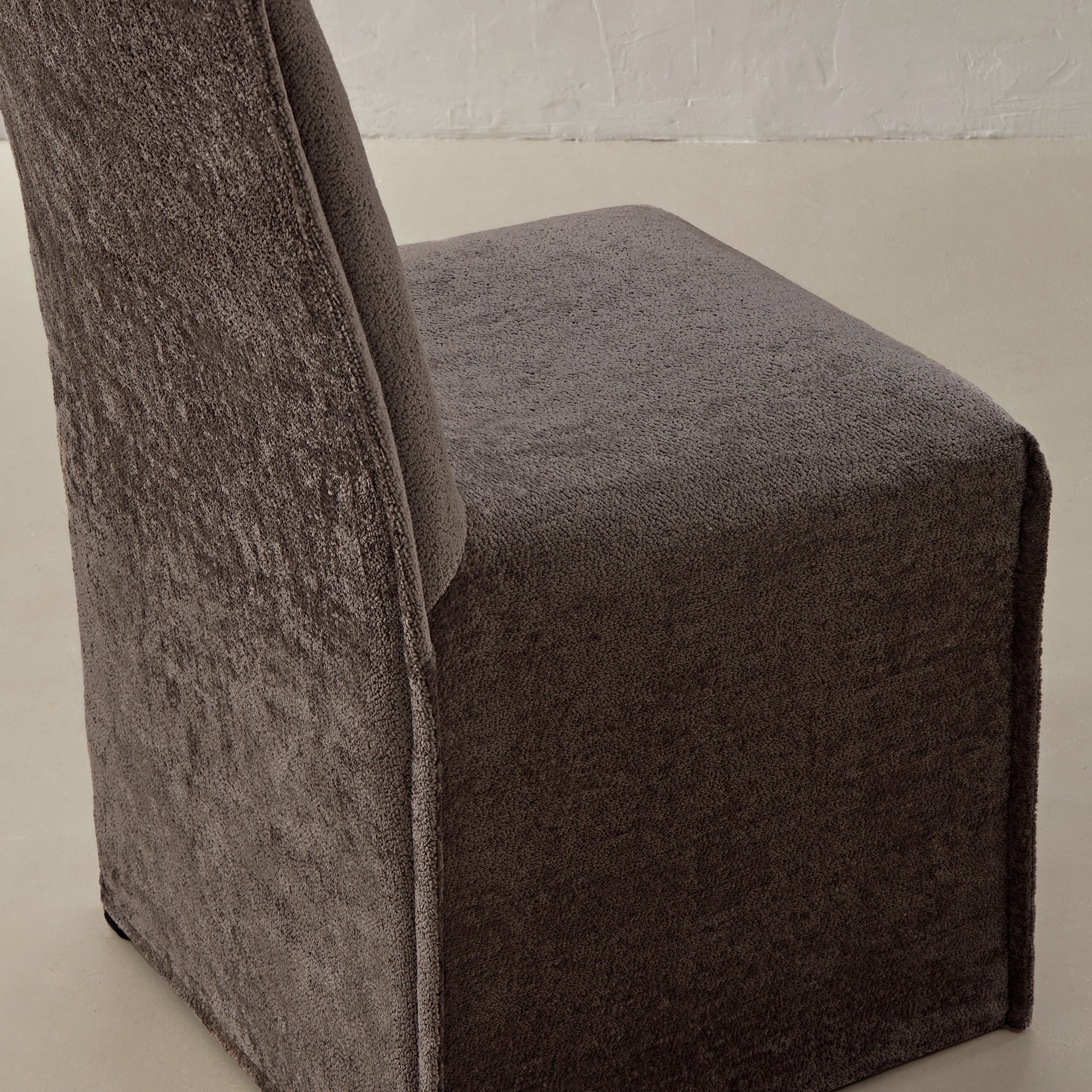 Washable Upholstered Dining Chair | 15" Back Height in Caviar - Image 7