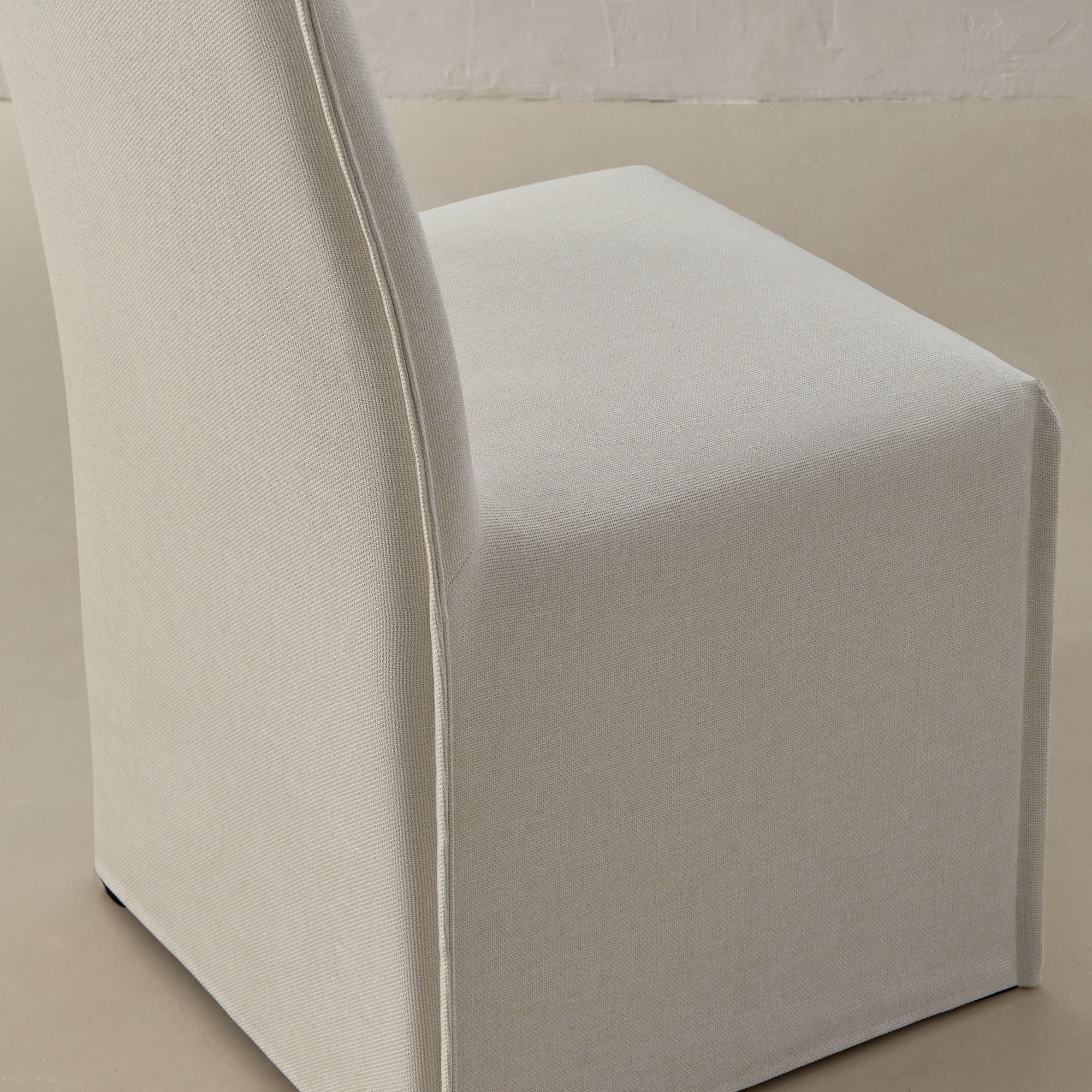 Washable Upholstered Dining Chair | 15” Back Height in Eggshell - Image 7