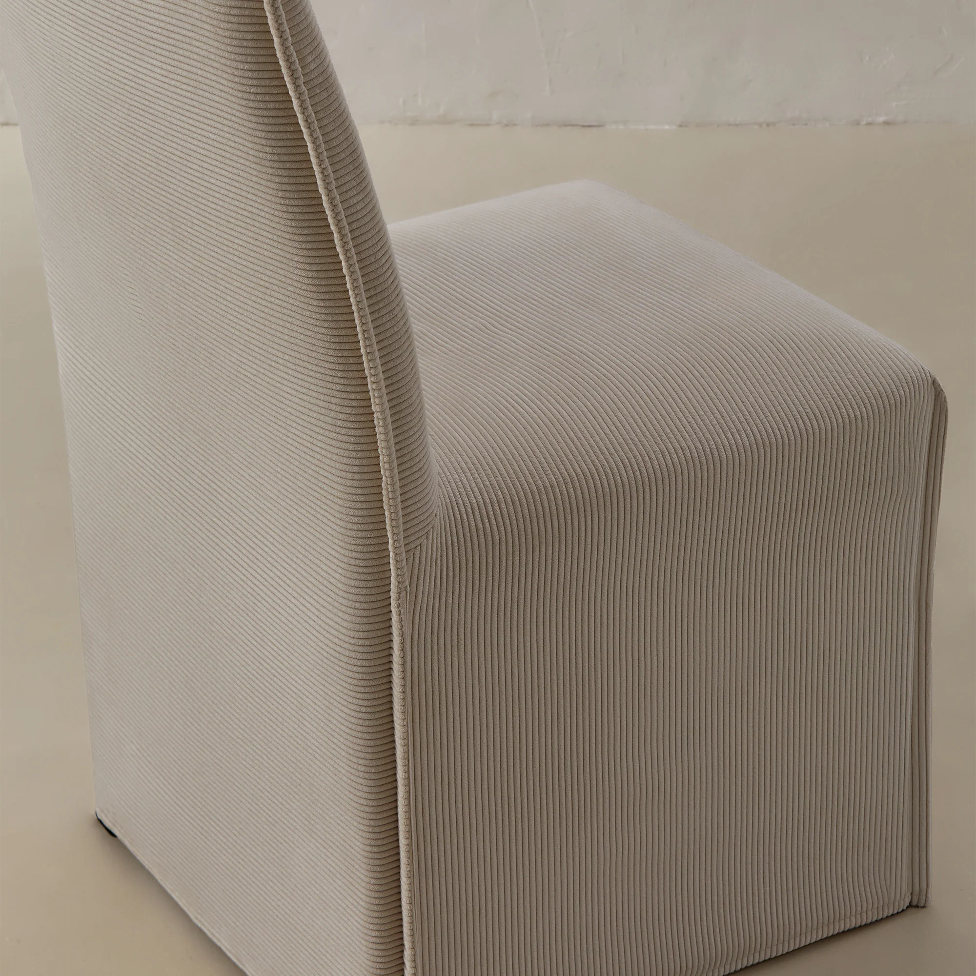 Washable Upholstered Dining Chair | 19” Back Height in Milk - Image 7
